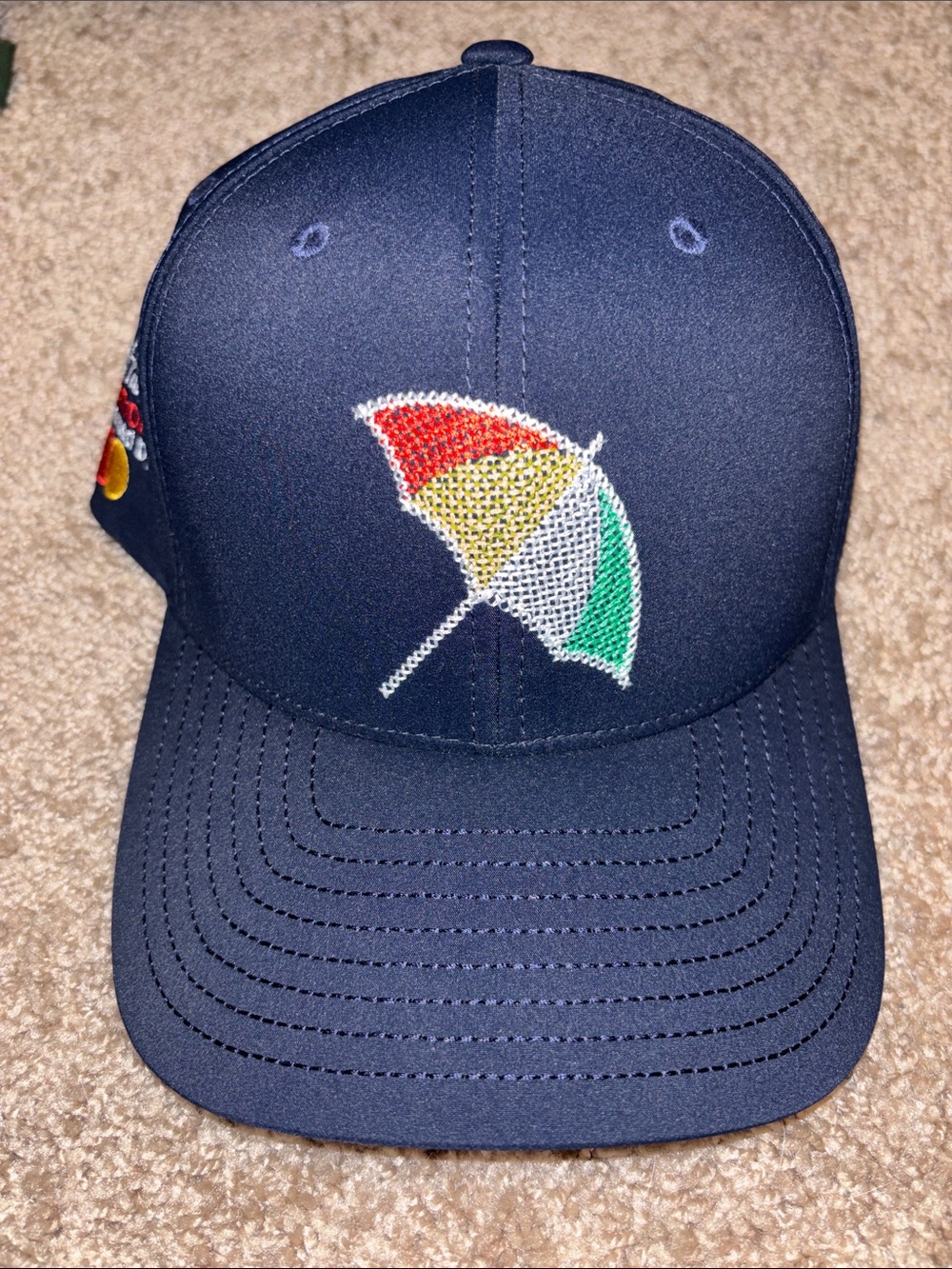 Puma Navy Baseball Cap with Multicolor Umbrella Patch